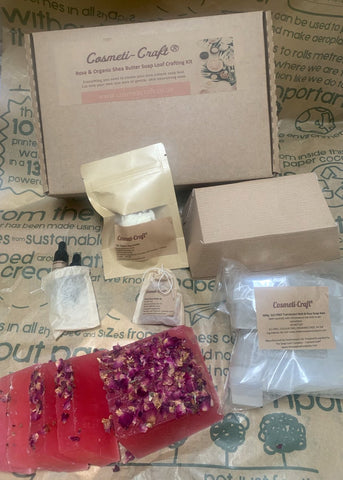 Cosmeti-Craft Rose and Organic Shea Butter Soap Loaf Crafting Kit