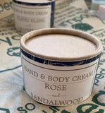 Rose and Sandalwood Hand and Body cream