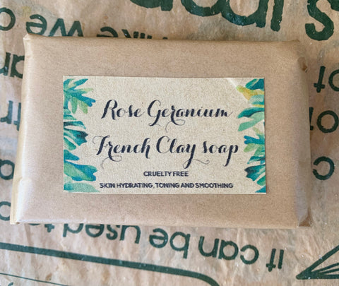 Cleansing Clays Rose Geranium and French Clay Soap